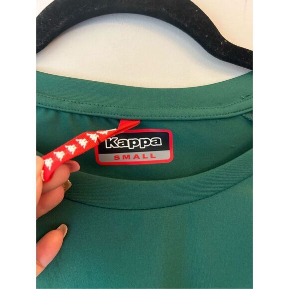 Kappa Banda Atum Boxy T-shirt size Small Green Athleisure Slightly Cropped - Picture 6 of 10